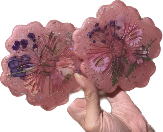 Flower Shaped Coasters ( 3Pk )